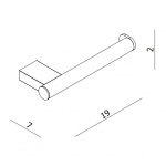 Crosswater MPRO Uchwyt na papier toaletowy brushed brass PRO029F