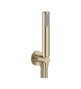 Crosswater MPRO Zestaw natryskowy ścienny z wężem i słuchawką brushed brass PRO963F