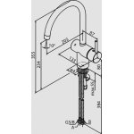 Damixa Osier Bateria kuchenna chrom 180700000
