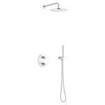 Damixa Osier Zestaw prysznicowy termostatyczny podtynkowy element zewnętrzny chrom 571380000