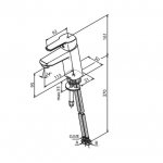 Damixa Pine Bateria umywalkowa stal PVD 179304600