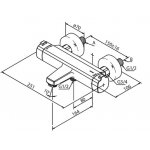 Damixa Pine Thermixa 700 Bateria wannowo-prysznicowa termostatyczna chrom 575070000