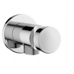 Damixa Przyłącze ścienne węża prysznicowego z uchwytem na słuchawkę prysznicową chrom 484460000