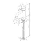  Damixa Silhouet Bateria umywalkowa 1-otworowa niska czarny mat 7402161