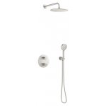 Damixa Silhouet Zestaw prysznicowy termostatyczny podtynkowy element zewnętrzny stal PVD 571234600