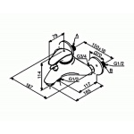 Damixa Space Bateria wannowo-prysznicowa chrom 1010000