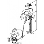 Damixa Tradition Bateria umywalkowa chrom 3782100