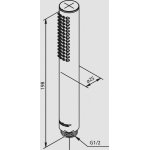 Damixa Tube Słuchawka prysznicowa stal pvd 766644600