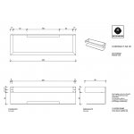 Decor Walther Contract DA30 Półka prysznicowa czarny mat 0651560