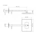 DornBracht Deszczownica z podłączeniem ściennym 300x240 mm chrom 2878671000