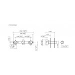 DornBracht Element podtynkowy do baterii ściennej wylewka na środku 3570797090