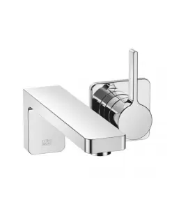 DornBracht LULU Bateria umywalkowa ścienna z mieszaczem bez korka automatycznego chrom 3686071000