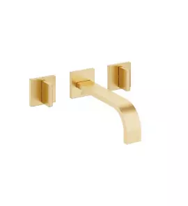 DornBracht Mem Bateria umywalkowa ścienna bez korka automatycznego mosiądz szczotkowana 3671278228