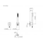 DornBracht Zestaw prysznicowy na pojedynczych rozetach mosiądz szczotkowana 2780898028