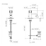 DornBracht Meta Pure Bateria umywalkowa z korkiem automatycznym chrom 3350166400