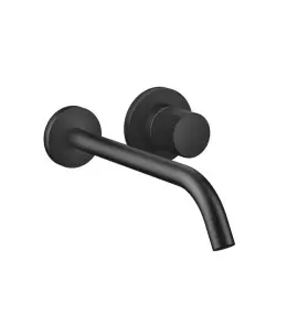DornBracht Meta Pure Bateria umywalkowa ścienna z mieszaczem element zewnętrzny czarny mat 3686166433