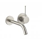 DornBracht Meta Slim Bateria umywalkowa ścienna z mieszaczem element zewnętrzny platyna mat 3686066206