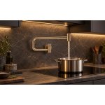      Dornbracht TARA ULTRA Pot Filler bateria do napełniania garnków, Brushed Champagne 30805875-46  W MAGAZYNIE (K)