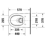   Duravit Bento Starck Box Miska bezrantowa 57x37,3 z deską wolnoopadającą biały połysk 45930920A1