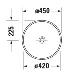   Duravit DuraShield Umywalka stawiana ø45 glina terra matt 240945AM79 W MAGAZYNIE!!