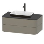   Duravit Happy D.2 Umywalka stawiana 60x40 biały połysk/antracyt mat 2359606100 W MAGAZYNIE!!