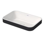   Duravit Happy D.2 Umywalka stawiana 60x40 biały połysk/antracyt mat 2359606100 W MAGAZYNIE!!