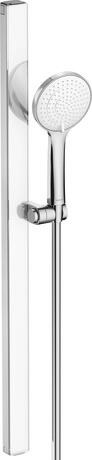 Duravit MinusFlow Zestaw prysznicowy ze słuchawką i wężem chrom/biały połysk UV0682004005 WIETRZENIE MAGAZYNÓW!!