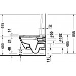       Duravit SensoWash D-Neo Compact Miska wisząca z deską sedesową myjącą biały 654000012004300 TYLKO 1 SZT W TAKIEJ CENIE 