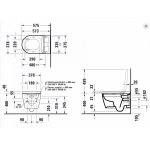 Duravit SensoWash Starck f Lite Compact Miska wisząca z deską sedesową myjąca biała 650001012004310 