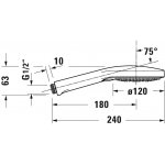     Duravit Słuchawka prysznicowa 3-strumieniowa chrom UV0650017010 W MAGAZYNIE!!