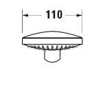   Duravit Słuchawka prysznicowa 3-strumieniowa chrom UV0650015010 W MAGAZYNIE!!