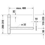   Duravit Syfon umywalkowy brązowy szczotkowany 005036400 W MAGAZYNIE!!