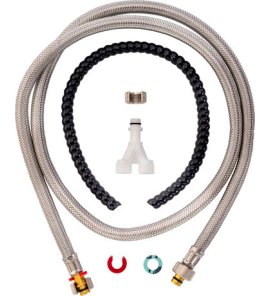 Duravit Universal Zestaw przyłączeniowy toalety z funkcją mycia 22 cm biały połysk 100731