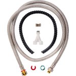 Duravit Universal Zestaw przyłączeniowy toalety z funkcją mycia 22 cm biały połysk 100731