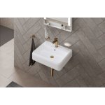 Duravit Wave Bateria umywalkowa mosiądz szczotkowany WA1020002004