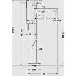   Duravit Wave Bateria wannowa wolnostojąca podtynkowa element zewnętrzny brąz szczotkowany WA5250000004 W MAGAZYNIE!!