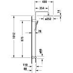   Duravit Wave Zestaw prysznicowy brąz szczotkowany TH4282008004 W MAGAZYNIE!!