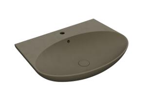 Esedra Flat 4 Umywalka Stawiana na Blat/Ścienna 69x54 cm caffe CFLVF4