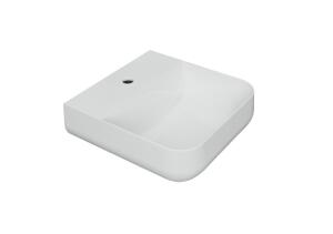 Esedra Qube 2 Umywalka Stawiana na Blat/Ścienna 44x44 cm biała LVQ2