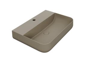 Esedra Qube 4 Umywalka Stawiana na Blat/Ścienna 62x44 cm sabbia SALVQ4