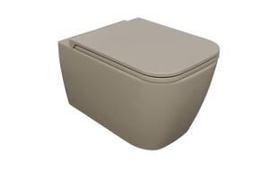 Esedra Quadra WC Wiszący NO-RIM 54x36 cm sabbia SAWCSQDR