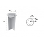 Falper Controstampo Umywalka wolnostojąca 46x46xh84 cm corten WA7CO