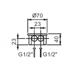 Fantini Element Montażowy Podtynkowy 47 00 P404A