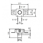 Fantini Element Montażowy Podtynkowy 44 00 M063A