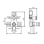 Fantini Element Montażowy Podtynkowy 44 00 M185A