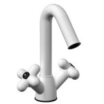   Fantini I Balocchi Bateria umywalkowa z korkiem klik klak matt white 60290556F W MAGAZYNIE!!