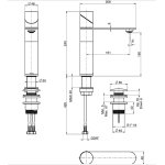 Firma Carlo Frattini Slide Bateria umywalkowa z korkiem klik klak inox F5801LINOX
