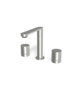 Firma Carlo Frattini Slide Bateria umywalkowa z korkiem klik klak inox F5811INOX