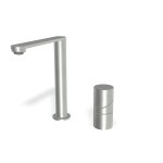 Firma Carlo Frattini Slide Bateria umywalkowa z korkiem klik klak inox F5841/HINOX