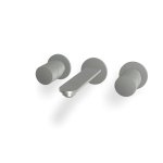 Firma Carlo Frattini Slide Bateria umywalkowa z korkiem klik klak podtynkowa element zewnętrzny inox F5811/5INOX